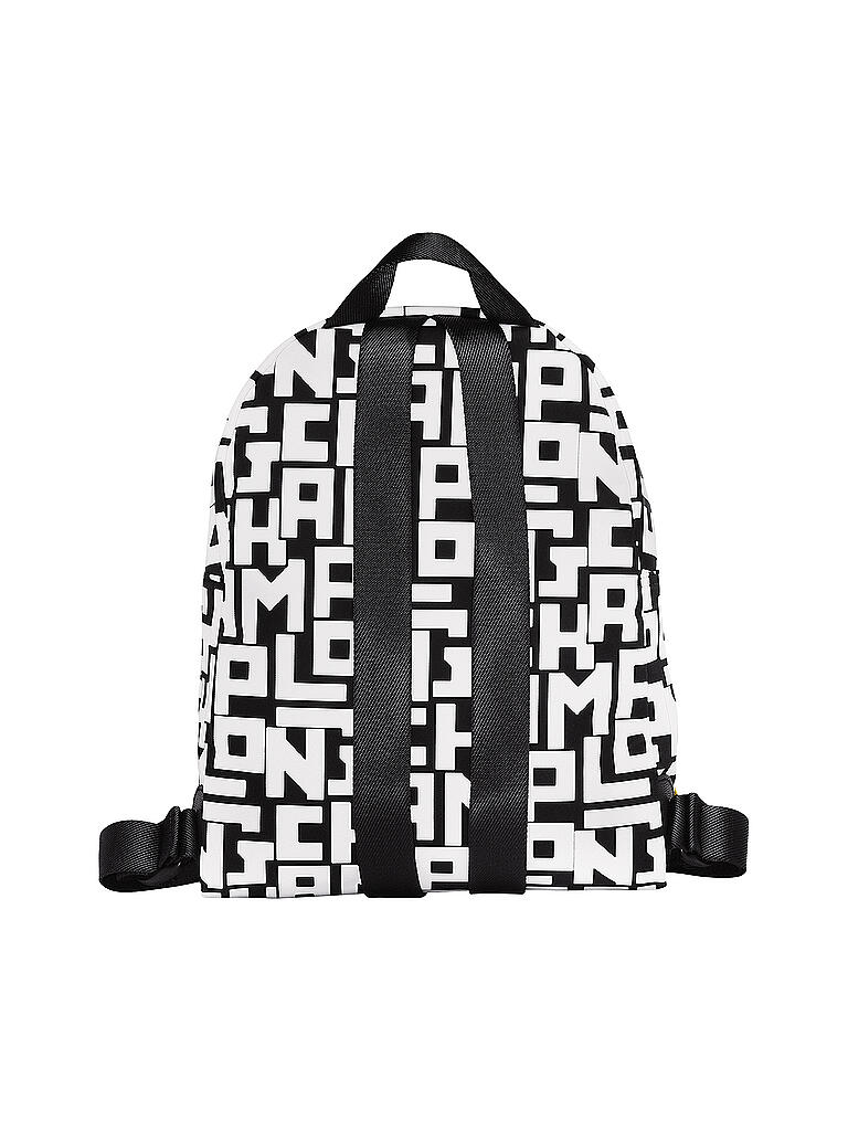 LONGCHAMP | Le Pliage Collection Rucksack S, Black / White | schwarz