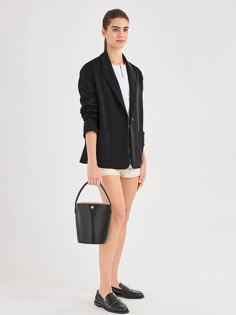 LONGCHAMP | Le Pliage Cuir Beuteltasche, Black | 