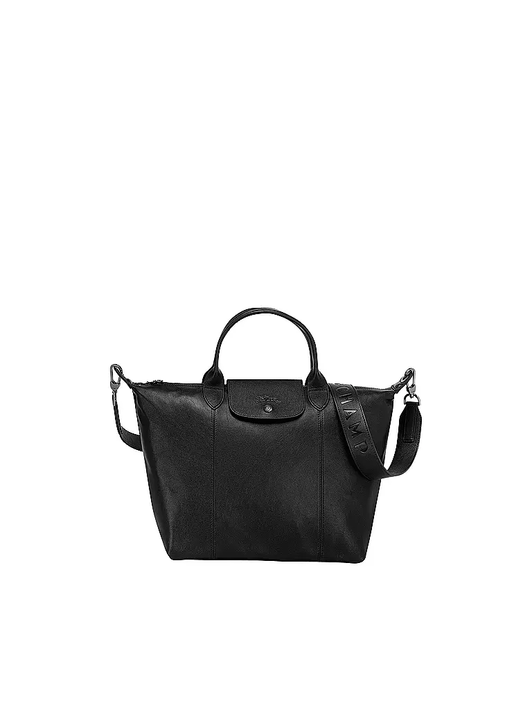 LONGCHAMP | Le Pliage Cuir Handtasche, Black | schwarz