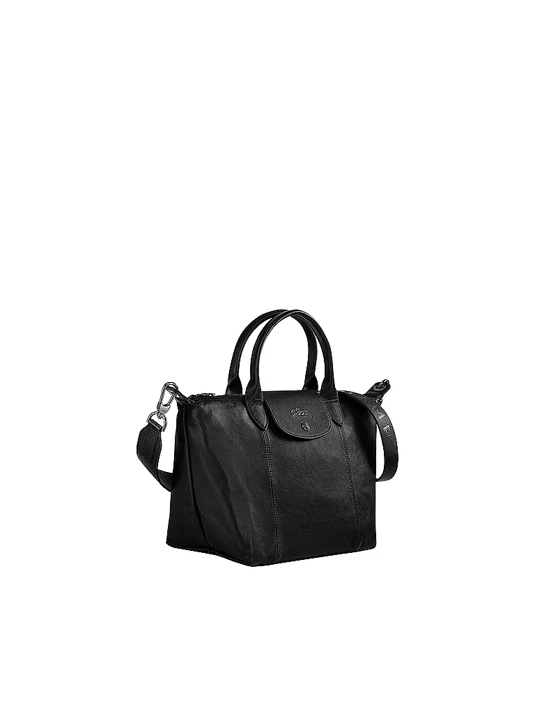 LONGCHAMP | Le Pliage Cuir Handtasche, Black | schwarz