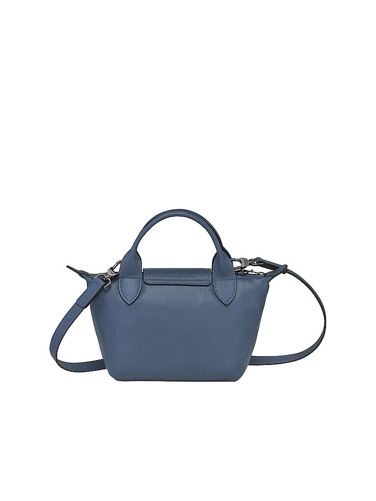 LONGCHAMP | Le Pliage Cuir Handtasche, Pilot Blue | blau