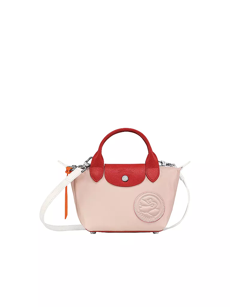 LONGCHAMP | Le Pliage Cuir Handtasche X-Small, Pale Pink | 