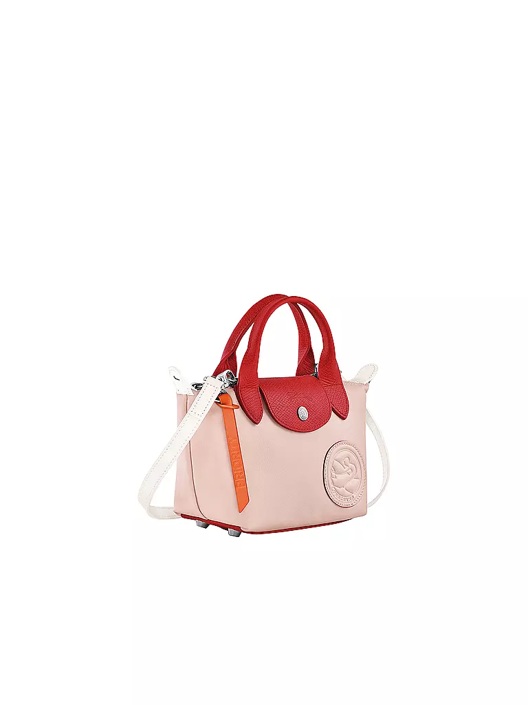 LONGCHAMP | Le Pliage Cuir Handtasche X-Small, Pale Pink | 