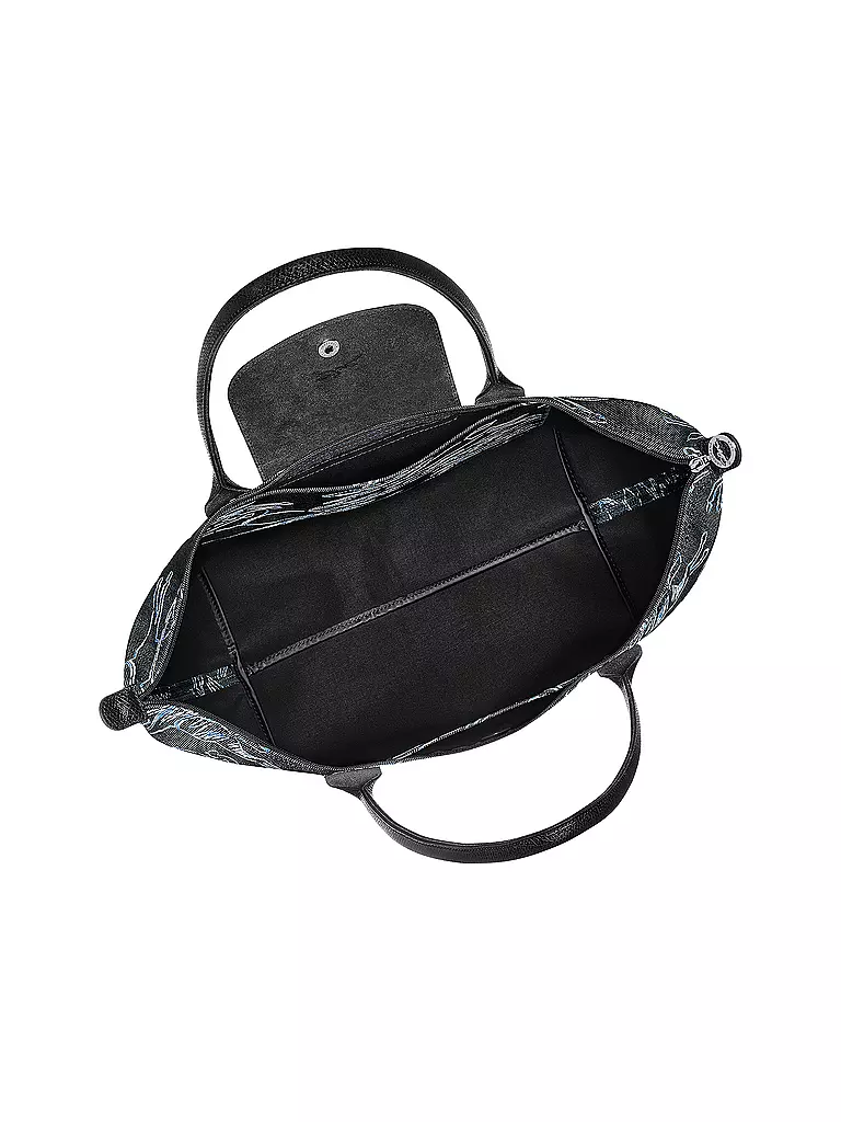LONGCHAMP | Le Pliage Denim Henkeltasche, Marine | dunkelblau