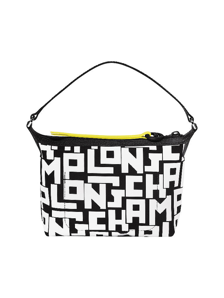 LONGCHAMP | Le Pliage LGP Clutch, Black / White | schwarz