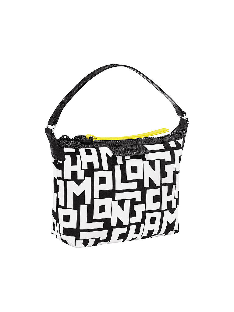 LONGCHAMP | Le Pliage LGP Clutch, Black / White | schwarz