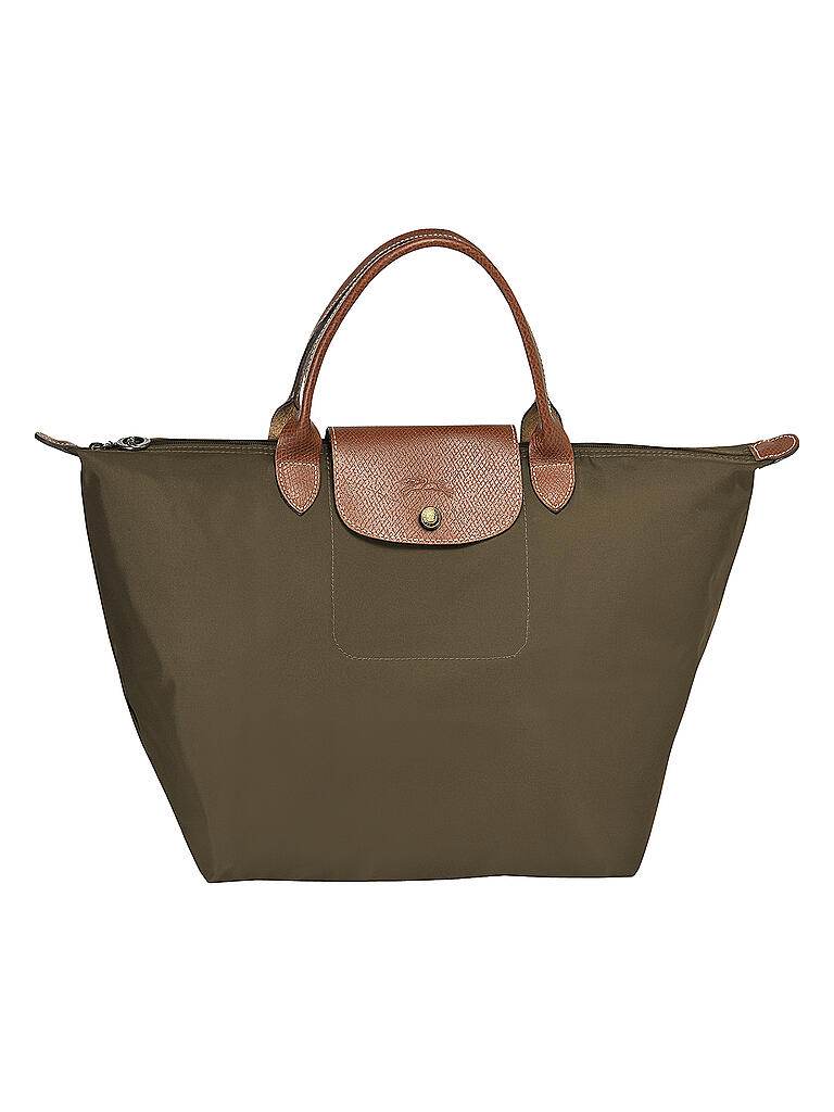 LONGCHAMP | Le Pliage Original Handtasche M, Khaki | gruen