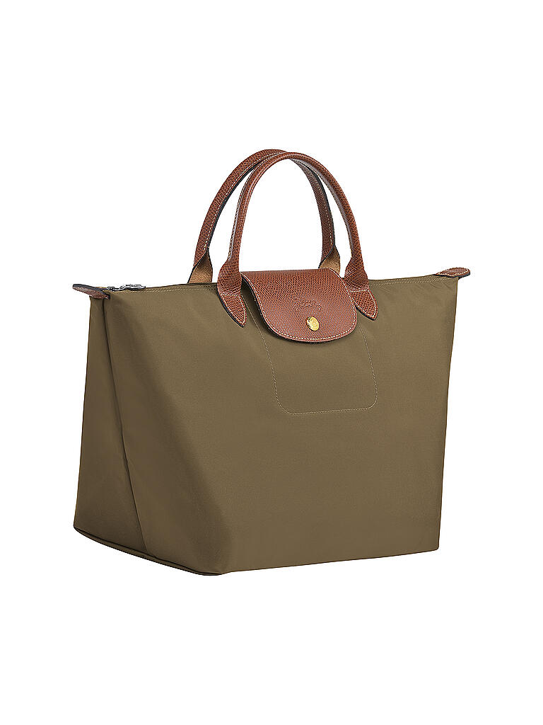 LONGCHAMP | Le Pliage Original Handtasche M, Khaki | gruen