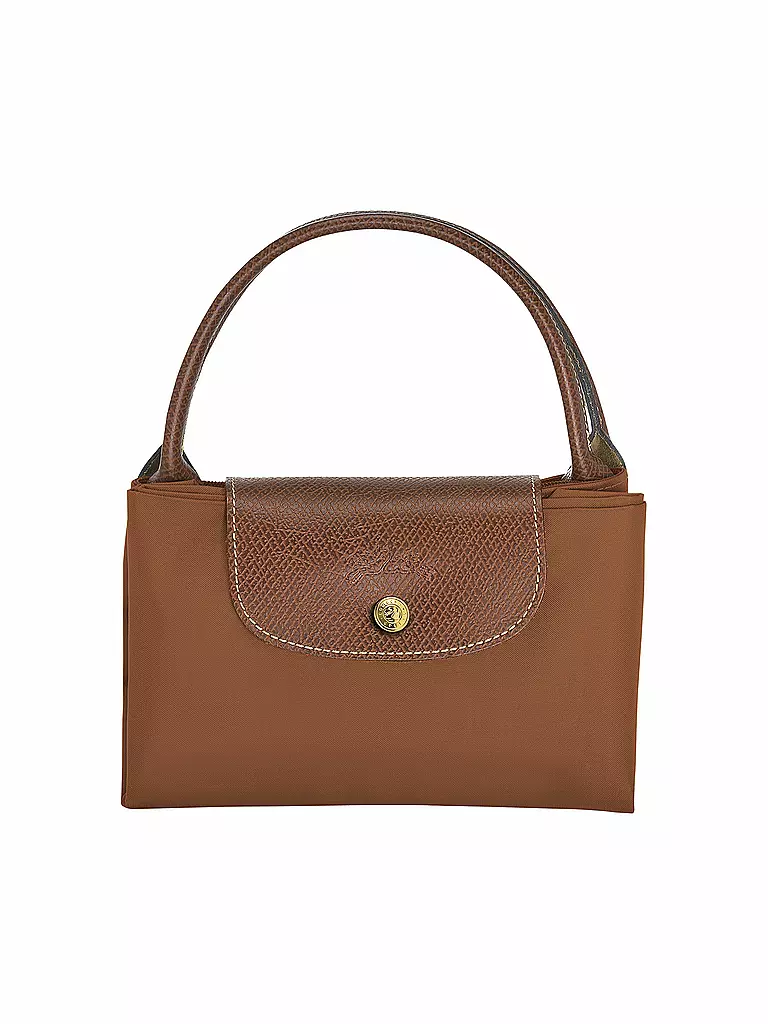 LONGCHAMP | Le Pliage Original Handtasche Medium, Cognac | braun