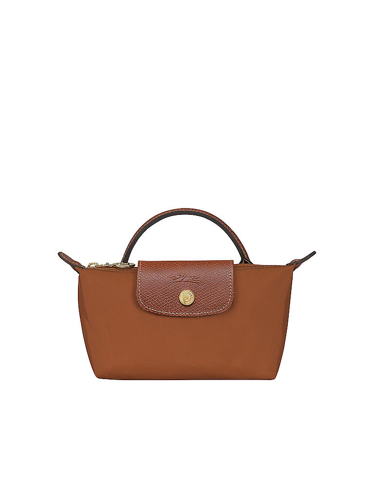 LONGCHAMP | Le Pliage Original Pochette mit Henkel, Cognac | braun