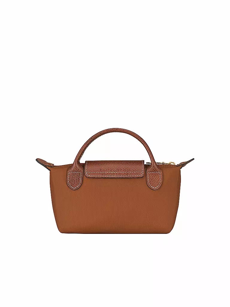 LONGCHAMP | Le Pliage Original Pochette mit Henkel, Cognac | braun