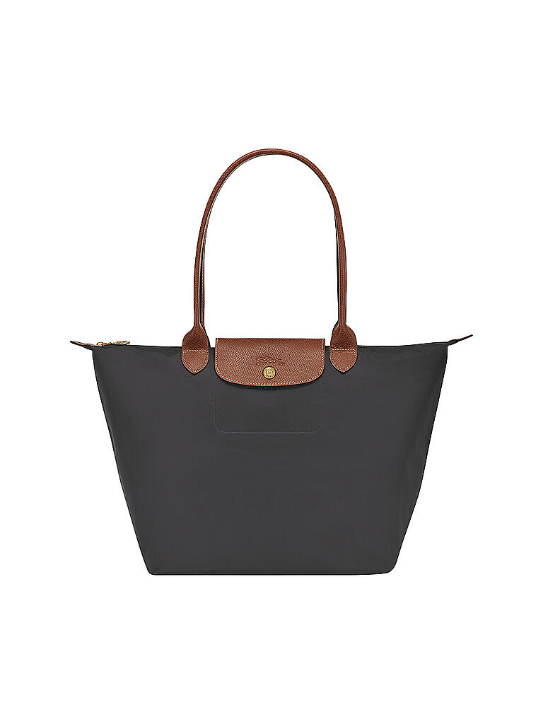 LONGCHAMP | Le Pliage Original Shopper L, Gun Metal | grau