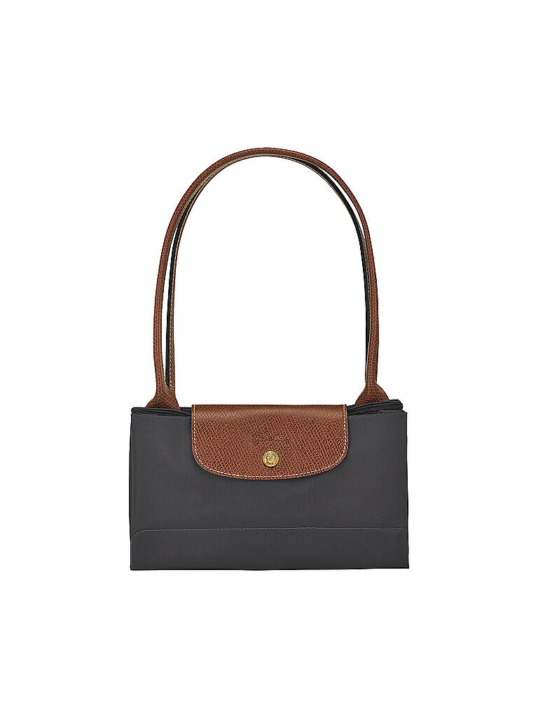 LONGCHAMP | Le Pliage Original Shopper L, Gun Metal | grau