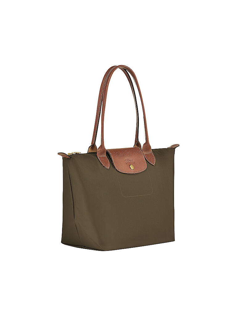 LONGCHAMP | Le Pliage Original Shopper S, Khaki  | gruen