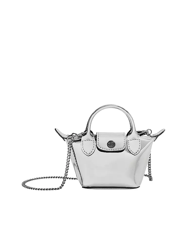 LONGCHAMP | Le Pliage Umhängetasche XS, Silver | silber