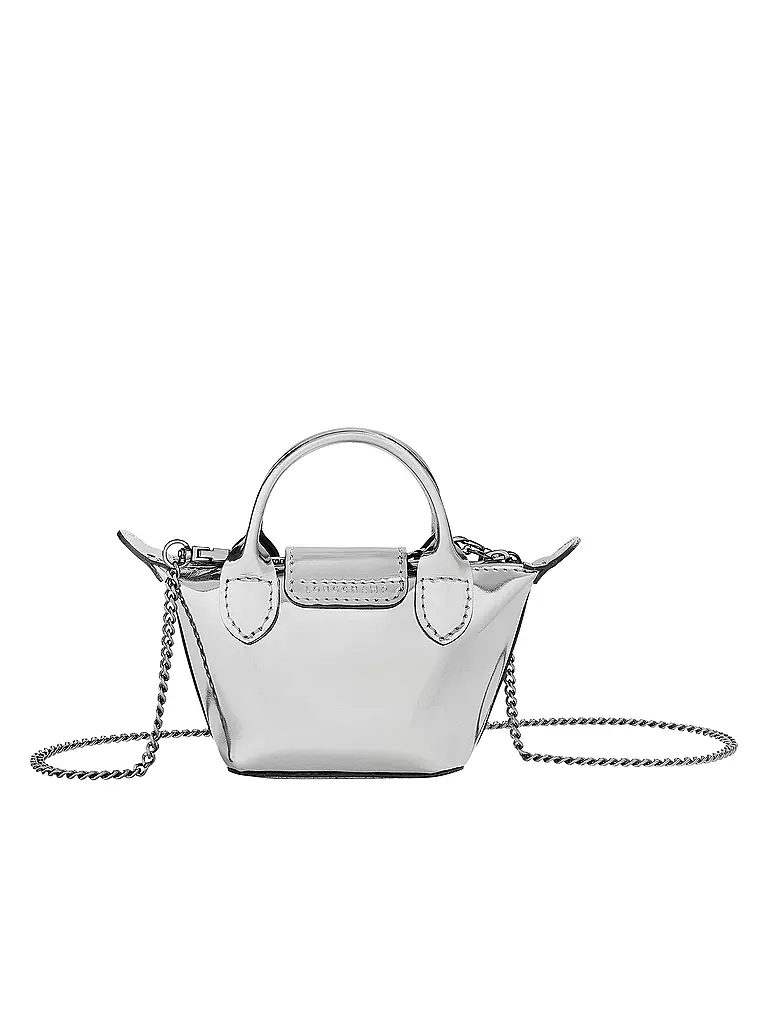 LONGCHAMP | Le Pliage Umhängetasche XS, Silver | silber