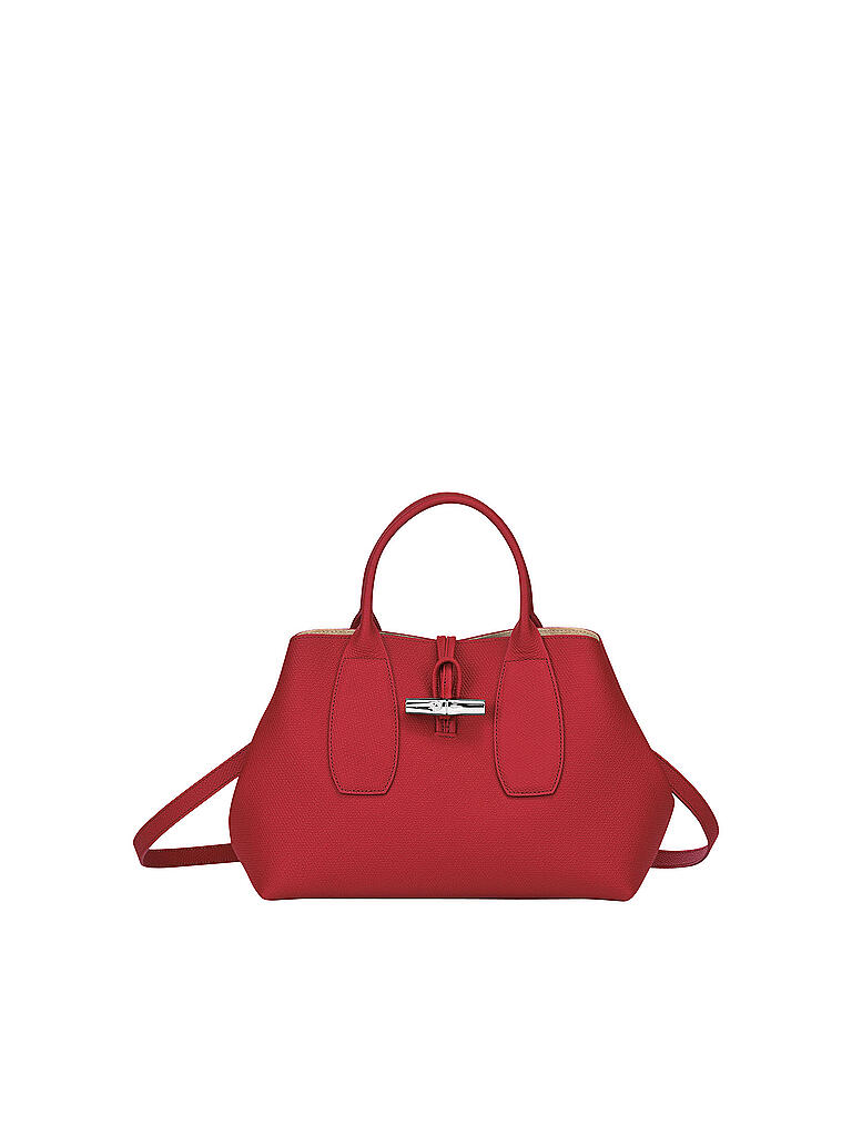 LONGCHAMP | Roseau Handtasche Medium, Red | rot