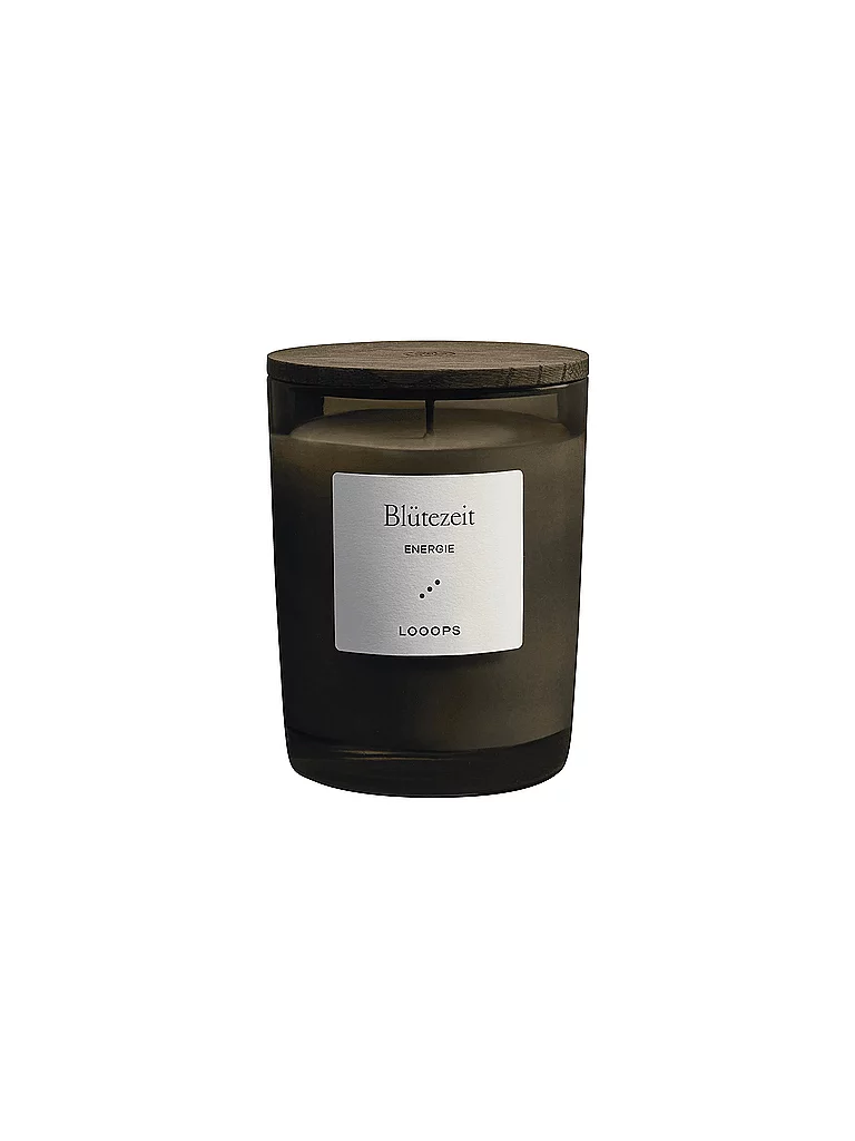 LOOOPS Duftkerze 250g BLUETEZEIT dunkelgrün baby 2