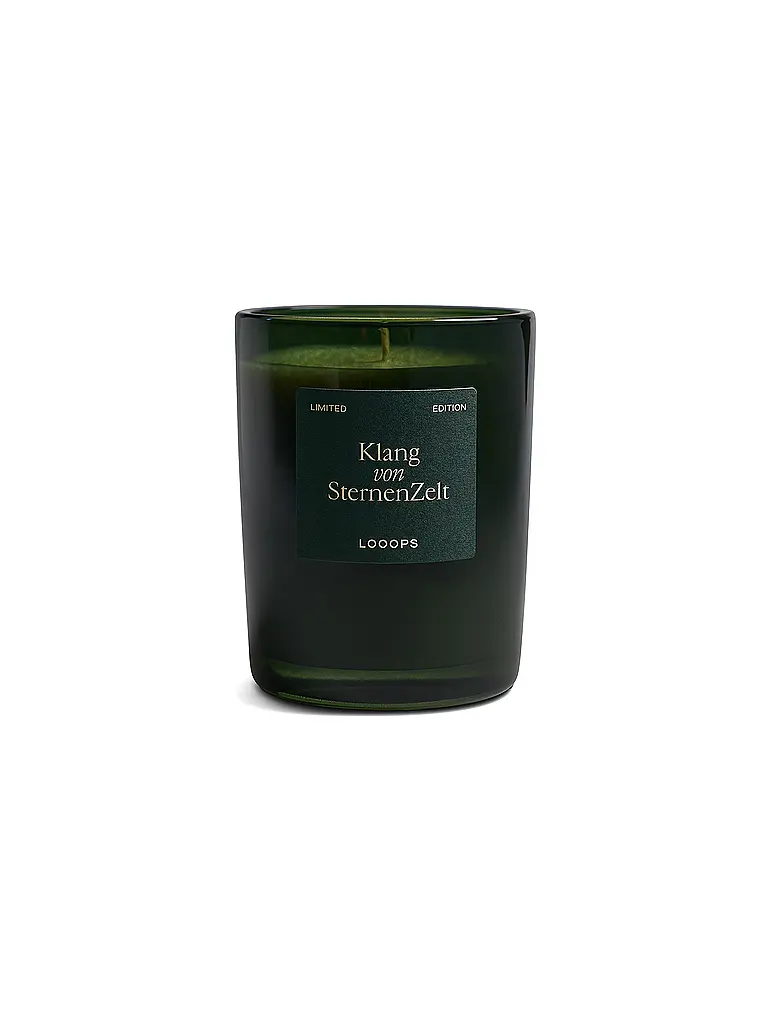 LOOOPS | Duftkerze 250g Klang von Sternenzelt  | dunkelgrün