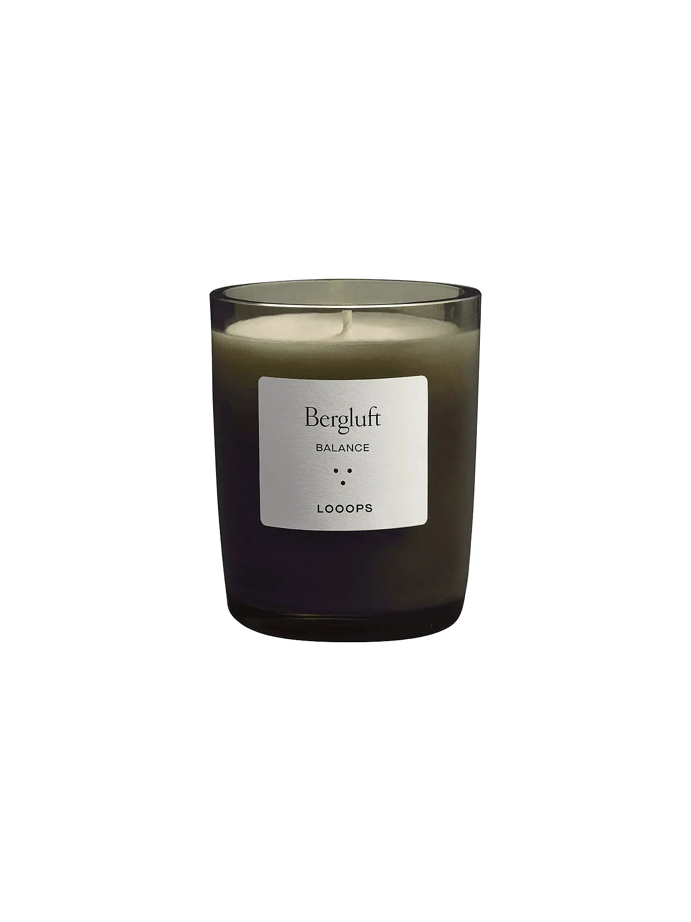 LOOOPS | Duftkerze 75g BLÜTEZEIT  | dunkelgrün