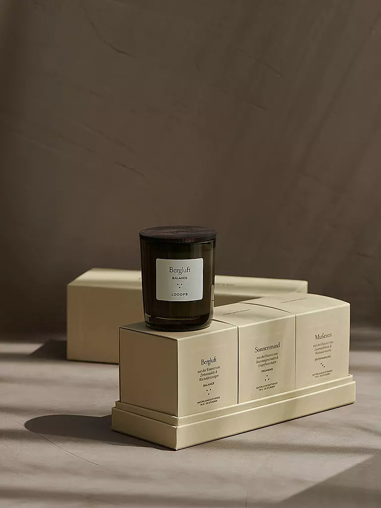 LOOOPS | Duftkerzen Geschenkebox 3tlg KLASSIK | 