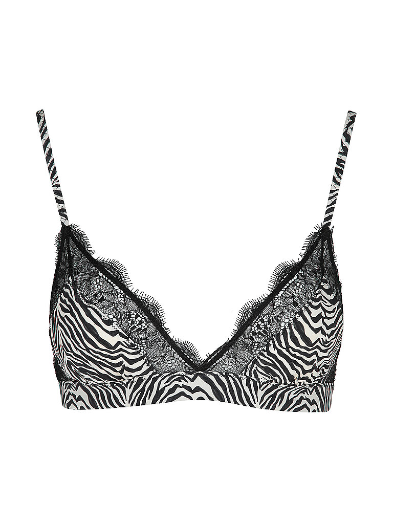 BH ohne Bügel LOVE LACE Zebra Print schwarz 70 A/B damen