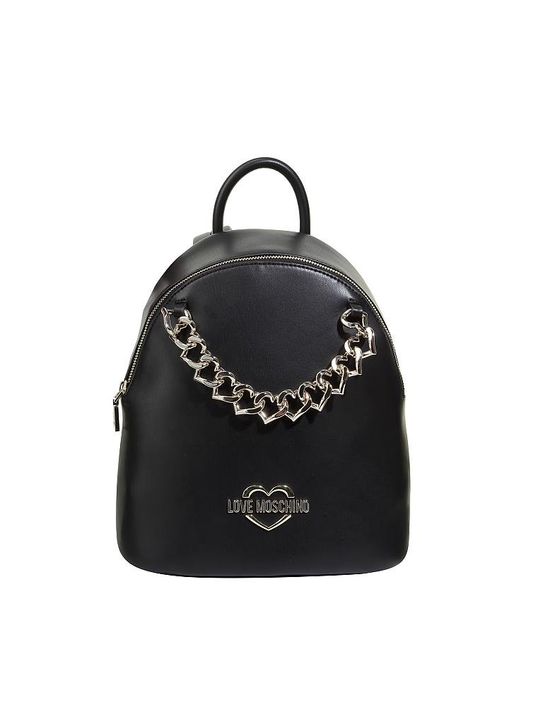 LOVE MOSCHINO | Rucksack "The new chain hearts" | schwarz