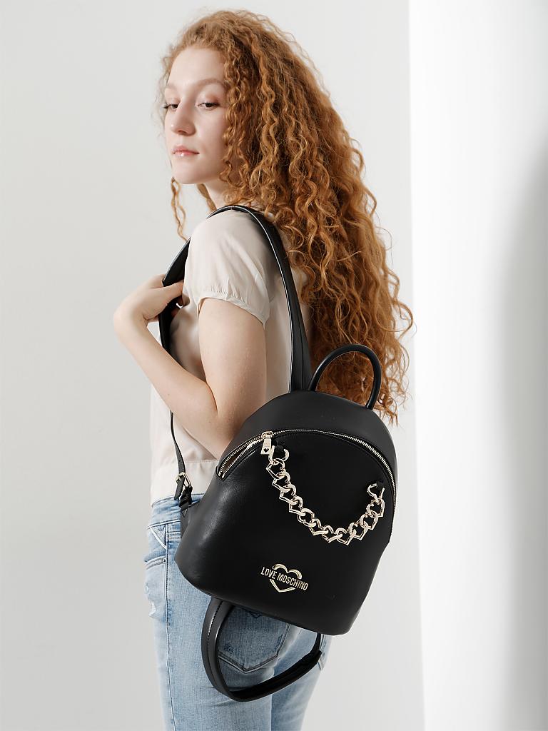 LOVE MOSCHINO | Rucksack "The new chain hearts" | schwarz