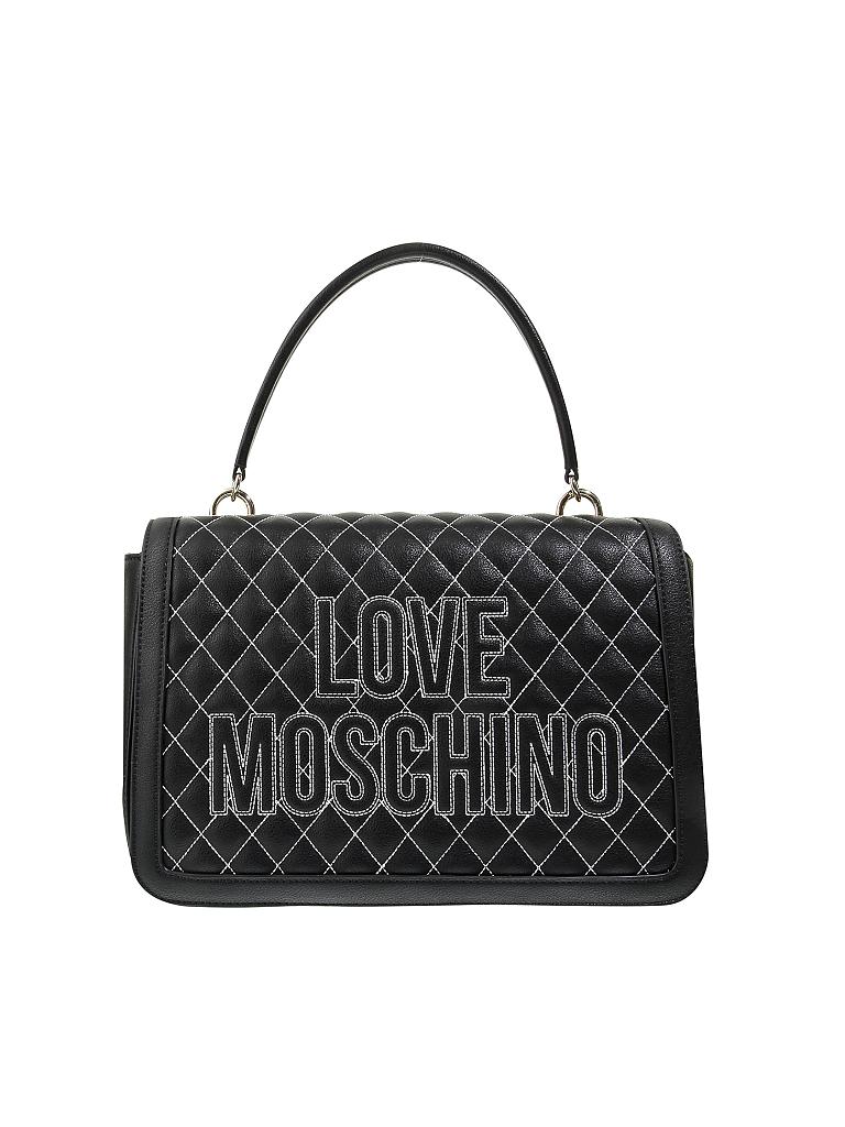 LOVE MOSCHINO | Schultertasche "Sporty Quilted" | schwarz
