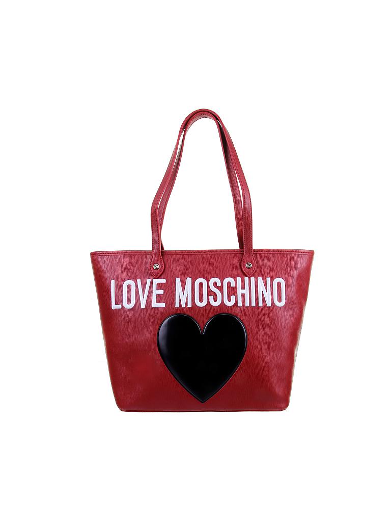 LOVE MOSCHINO | Tasche "Heart" | rot