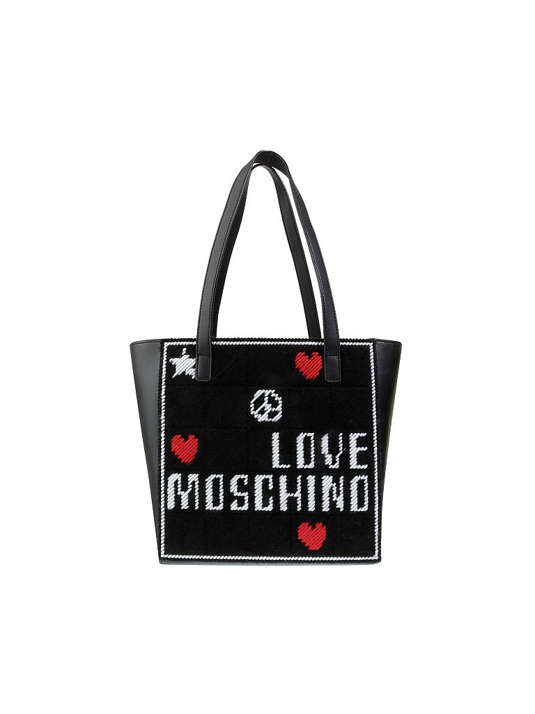 LOVE MOSCHINO | Tasche - Shopper "Grandma Embrodery" | schwarz