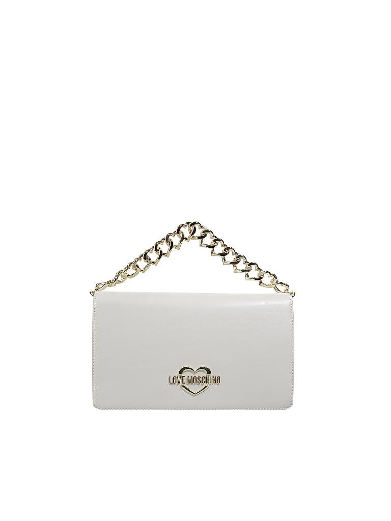 LOVE MOSCHINO | Umhängetasche "The new chain heart" | creme