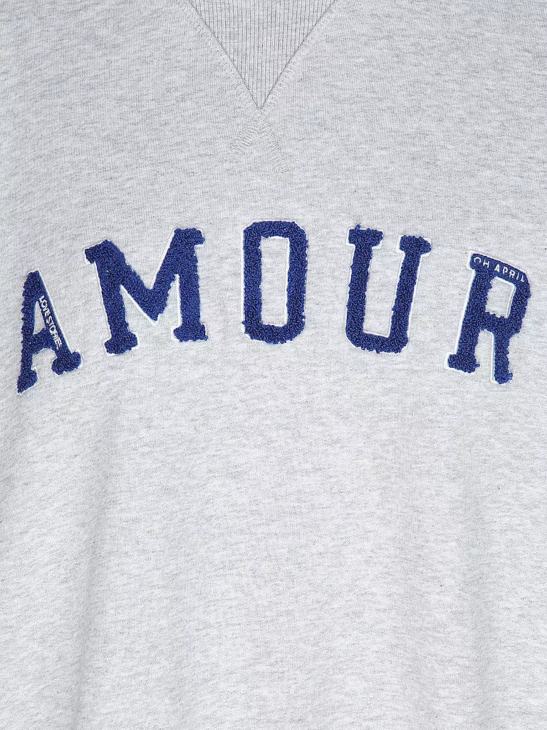 LOVE STORIES | Loungewear Sweater SLOANE | hellgrau