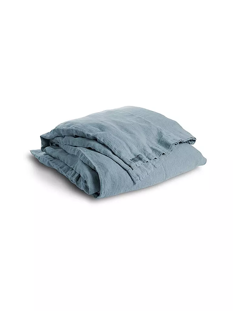 LOVELY LINEN | Leinen-Deckenbezug 135x200cm (Dusty Blue) | blau