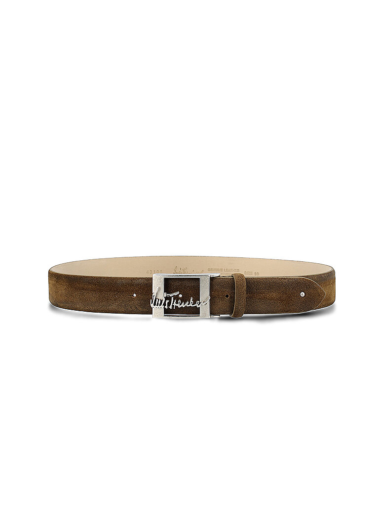 Ledergürtel LUFRANCO olive 90 herren