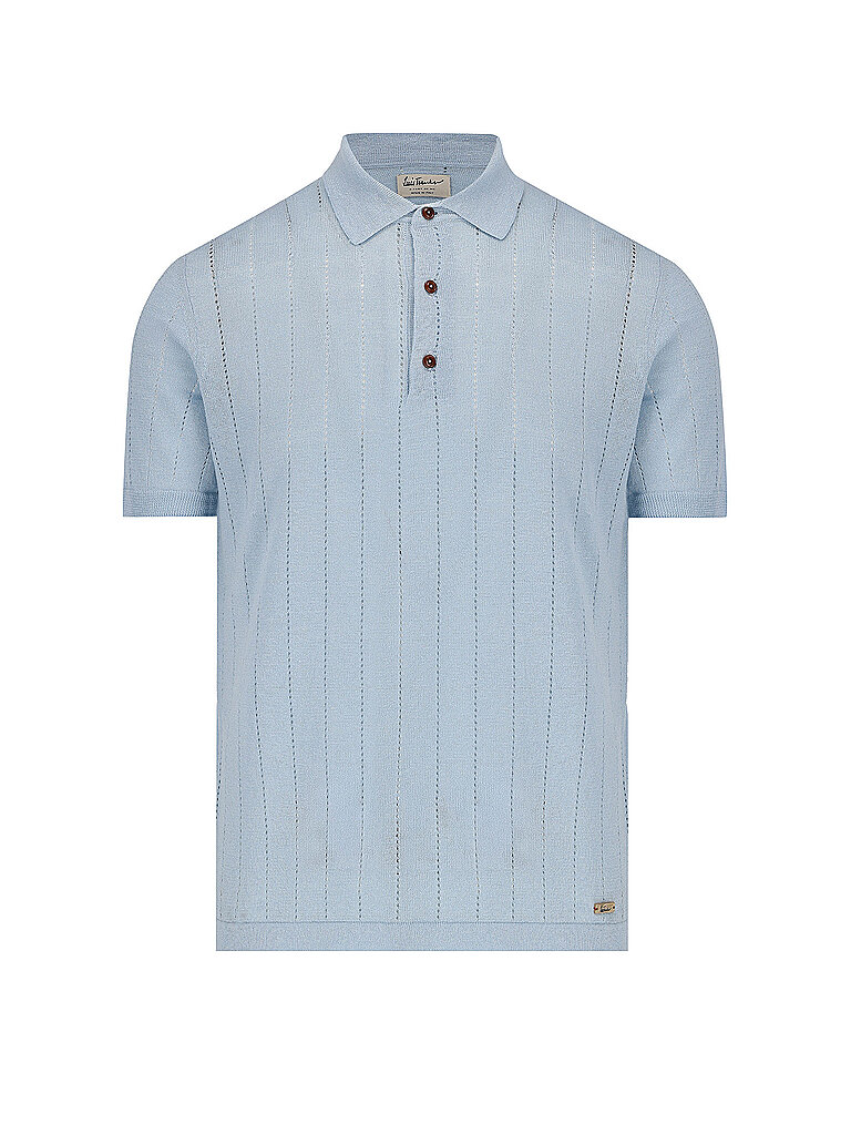 Trachtenpoloshirt LUVIC hellblau M herren