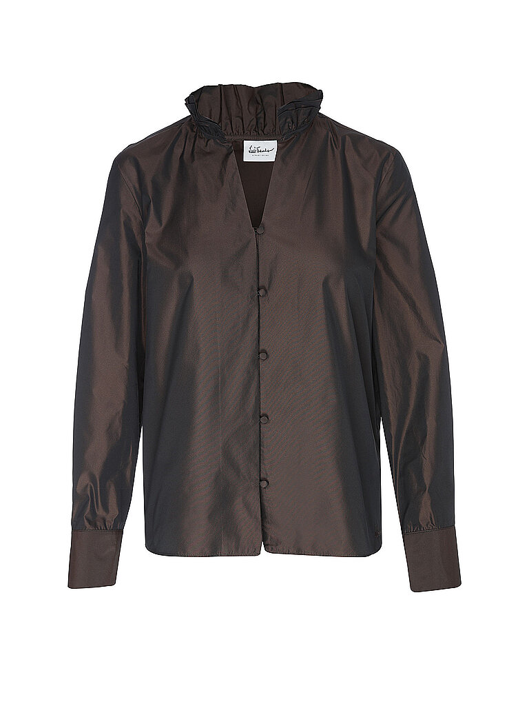 LUIS TRENKER Trachtenbluse LUFIAMMITA braun | M