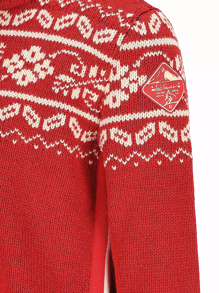 LUIS TRENKER | Strickjacke LUWALL | rot