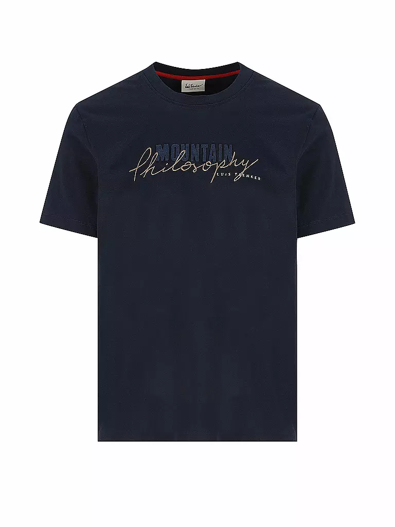 LUIS TRENKER | T-Shirt PHILOSOPHIST | blau