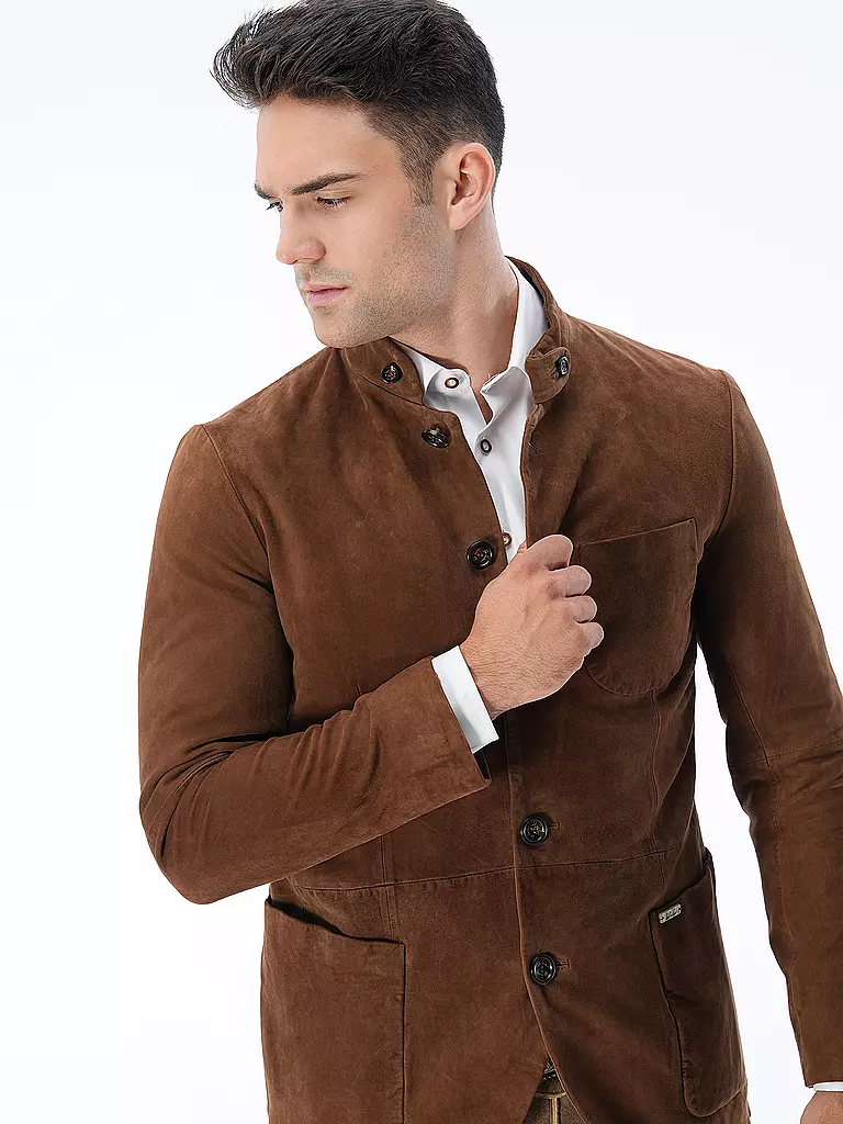 LUIS TRENKER | Trachten Lederjacke LUSANDRO | camel