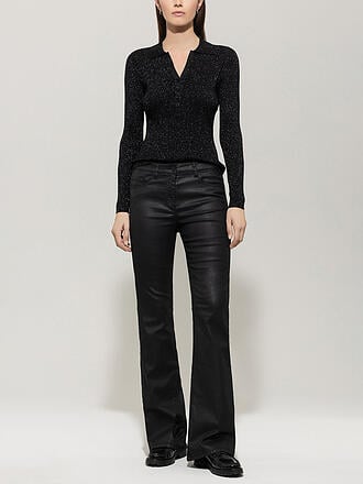 LUISA CERANO | Hose in Lederoptik Flared Fit