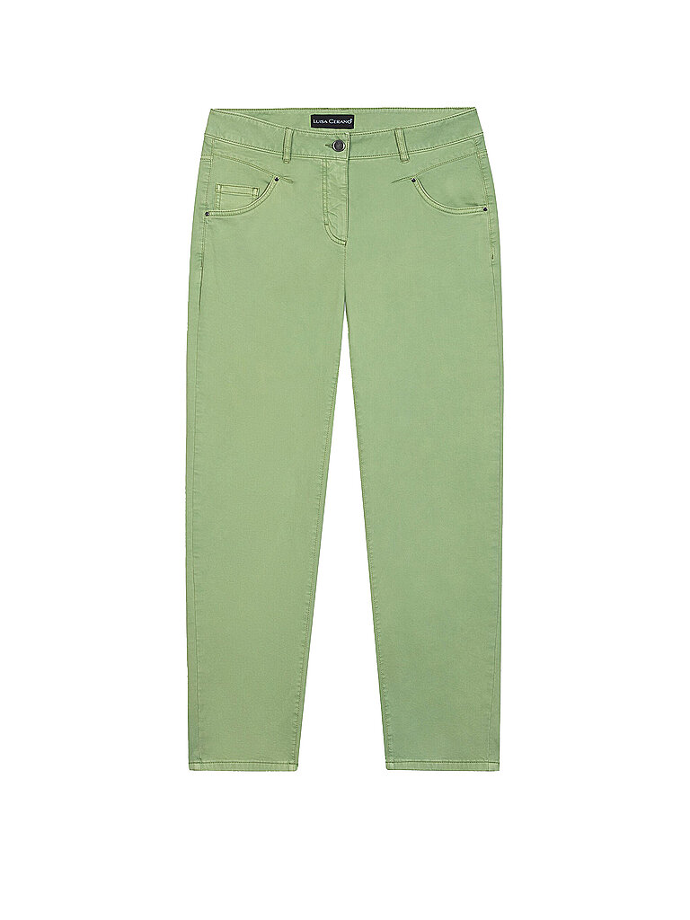 Jeans Straight Fit 7/8 grün 36 damen