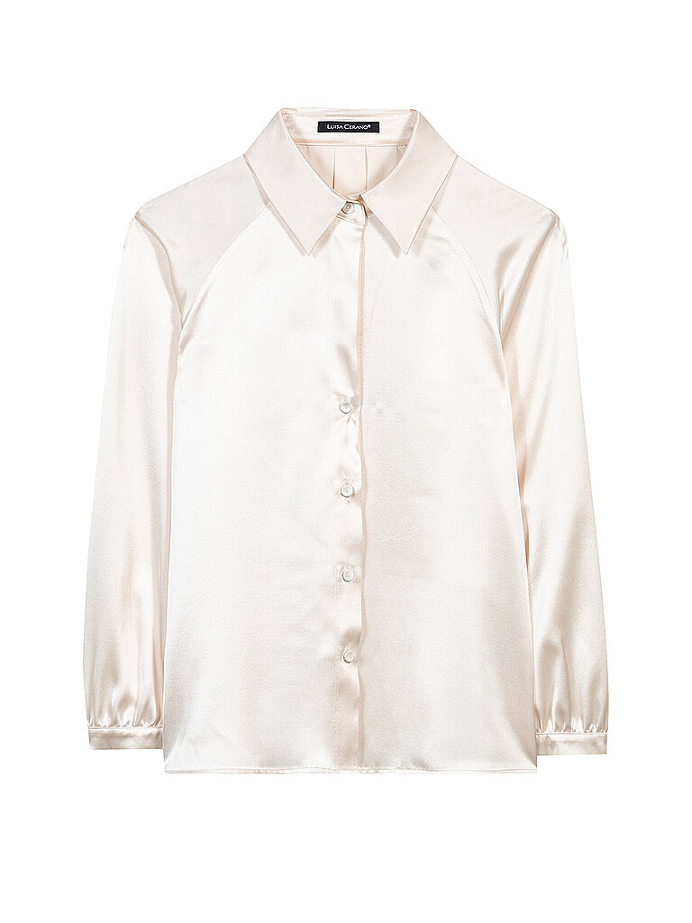 Seidenbluse creme 34 damen
