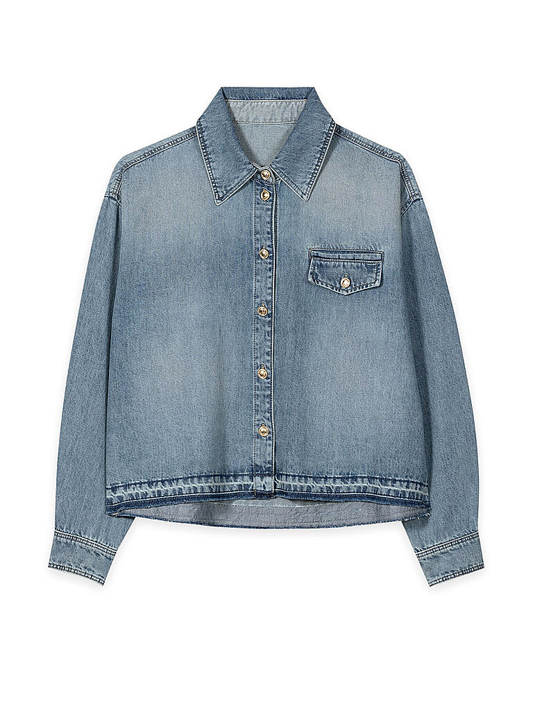 LUISA CERANO Jeansbluse  hellblau | 34