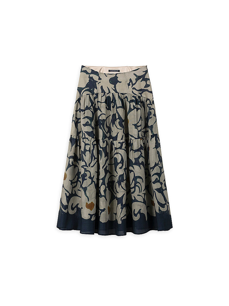 Midirock dunkelblau 36 damen