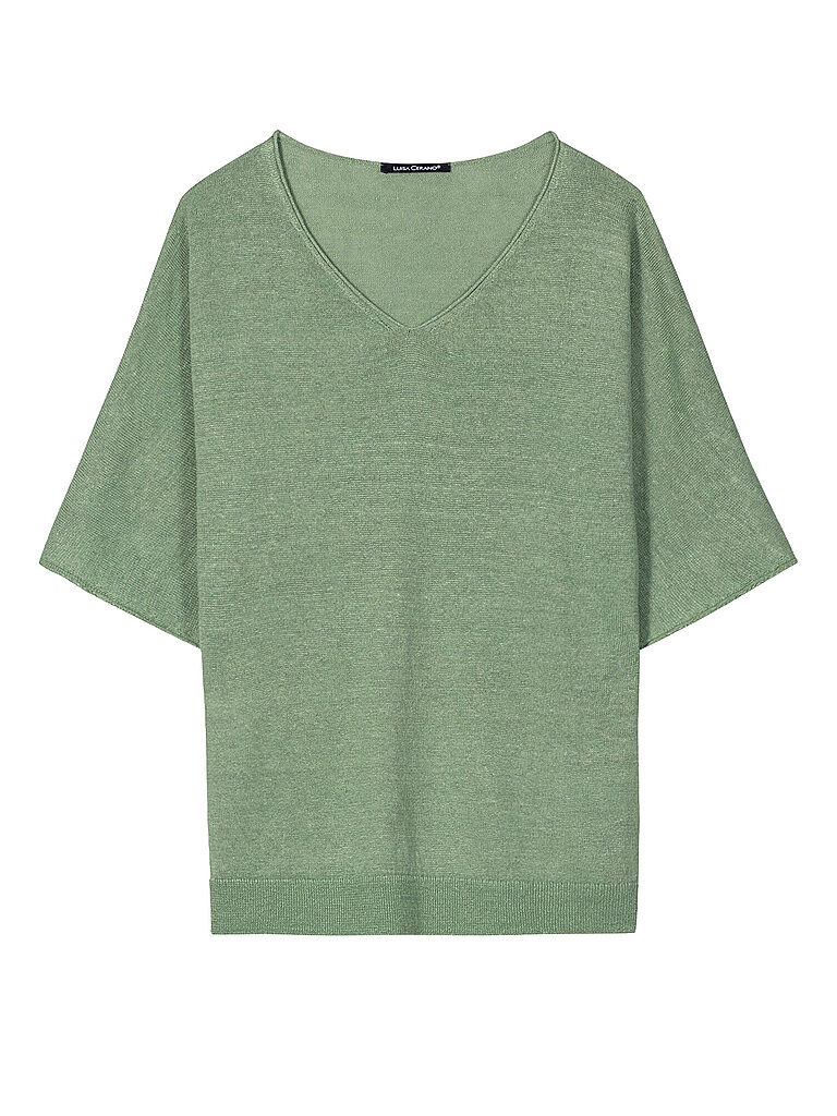 LUISA CERANO Leinenpullover grün | 44