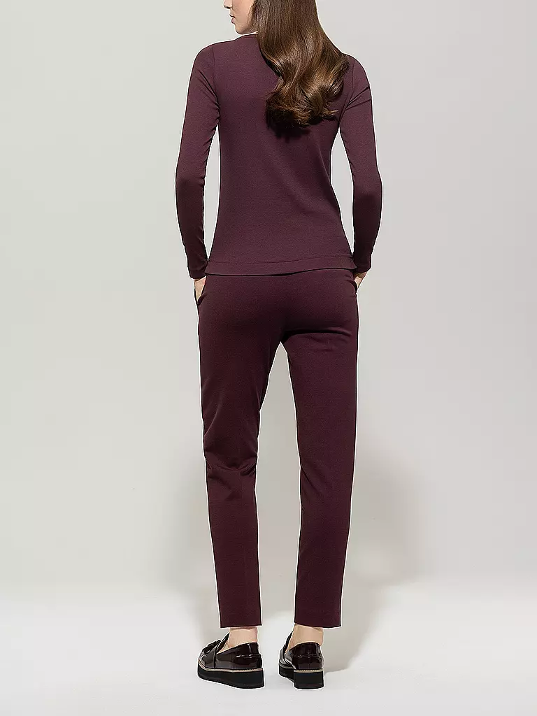 LUISA CERANO | Businesshose 7/8 | dunkelrot