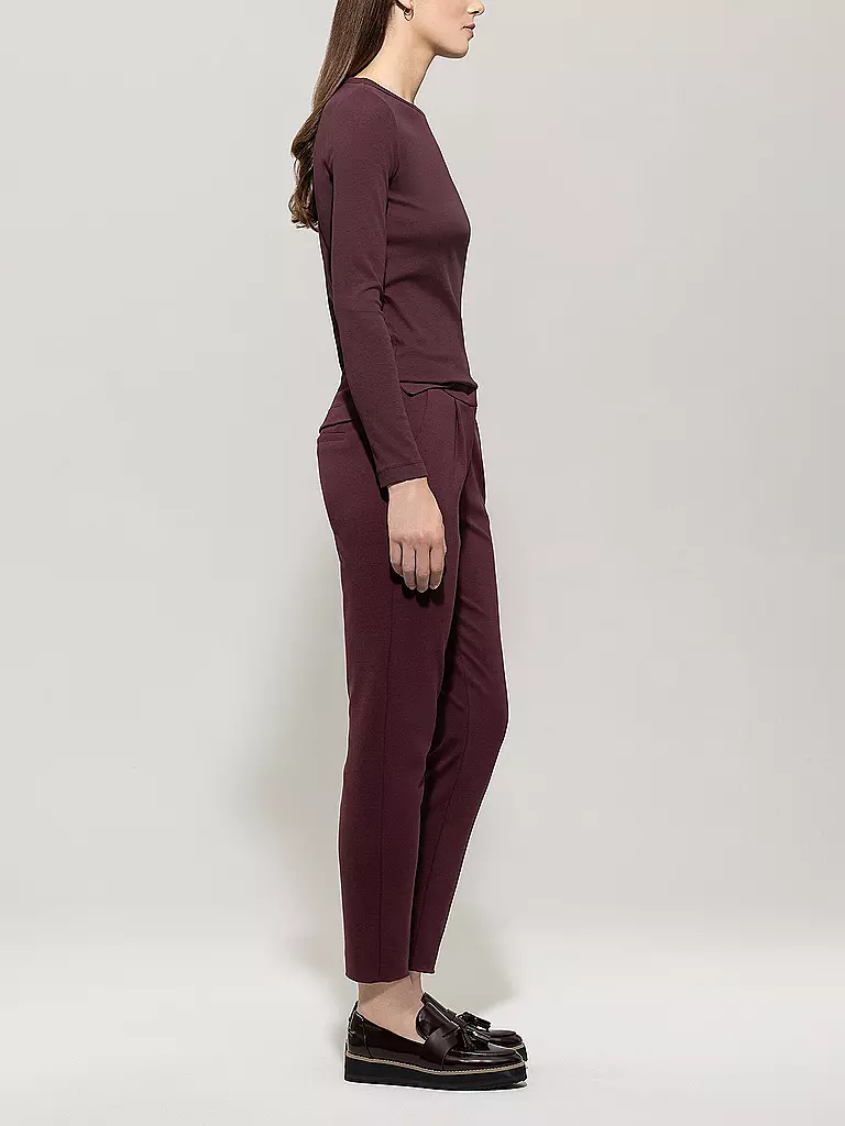 LUISA CERANO | Businesshose 7/8 | dunkelrot