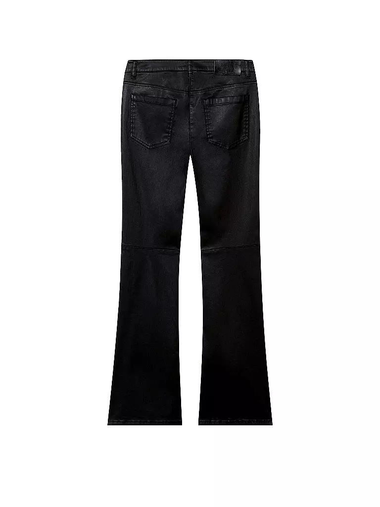 LUISA CERANO | Hose in Lederoptik Flared Fit | 