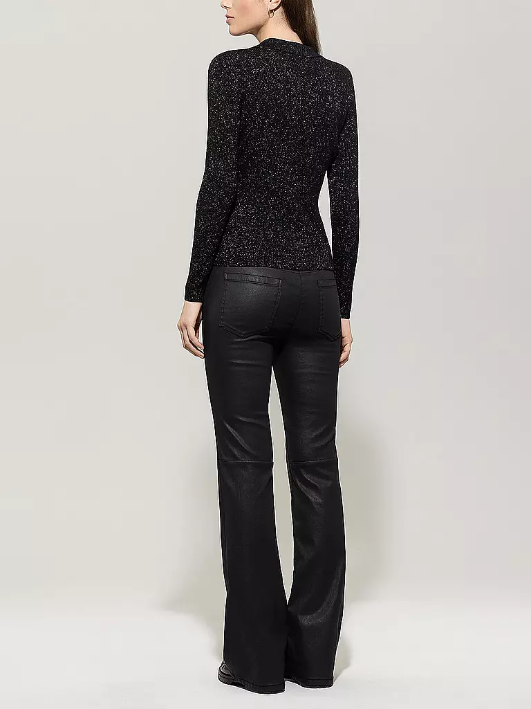 LUISA CERANO | Hose in Lederoptik Flared Fit | 